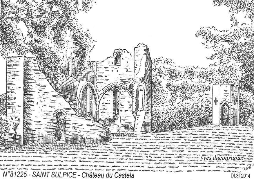N 81225 - ST SULPICE - château du castela